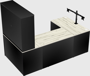 U-shaped desk