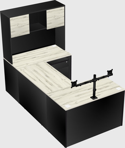 U-shaped desk