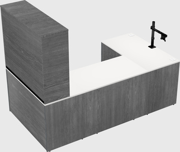 U-shaped desk