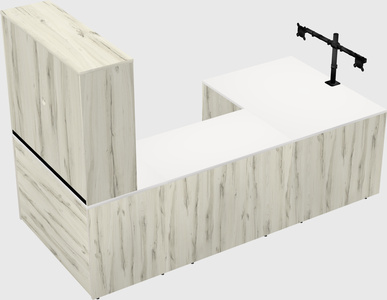 U-shaped desk