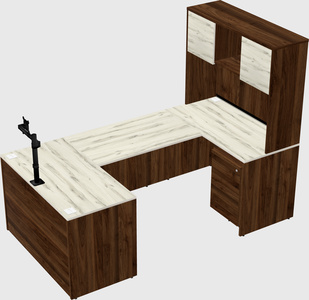 U-shaped desk