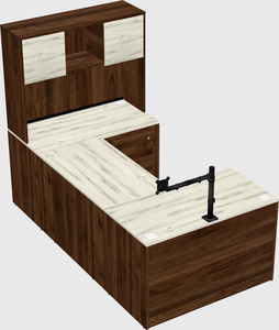 U-shaped desk