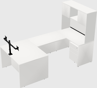 U-shaped desk
