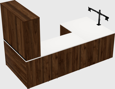 U-shaped desk
