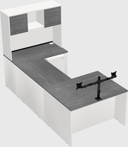 U-shaped desk