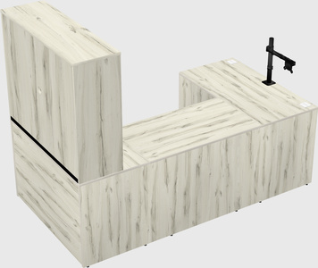 U-shaped desk