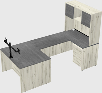 U-shaped desk