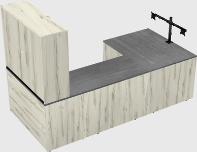 U-shaped desk