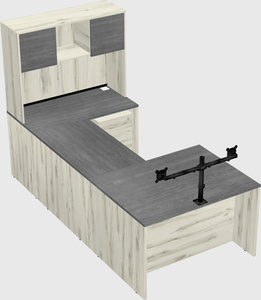 U-shaped desk