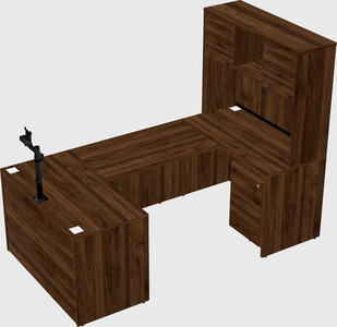 U-shaped desk