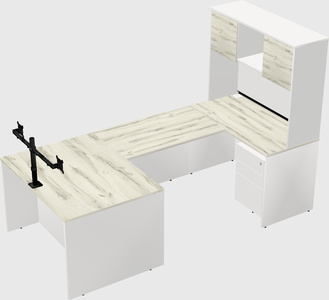U-shaped desk
