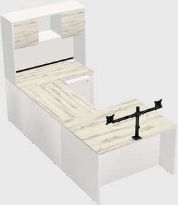 U-shaped desk