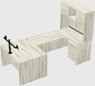 U-shaped desk