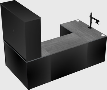 U-shaped desk