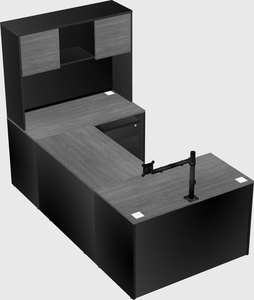 U-shaped desk