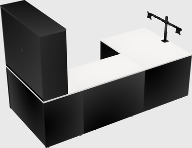 U-shaped desk