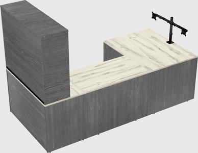 U-shaped desk