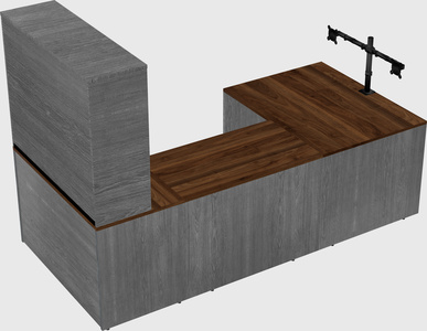 U-shaped desk
