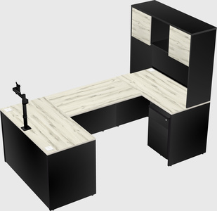 U-shaped desk