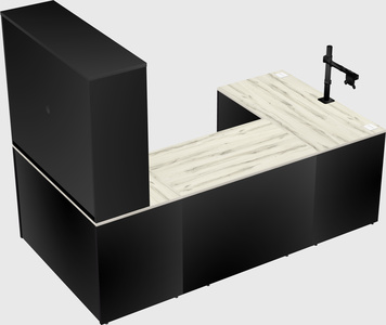 U-shaped desk