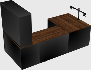 U-shaped desk
