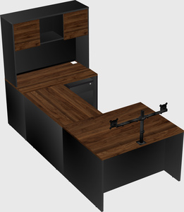 U-shaped desk
