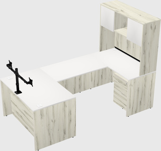 U-shaped desk