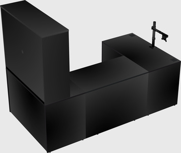 U-shaped desk