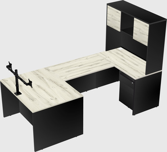 U-shaped desk