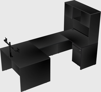 U-shaped desk