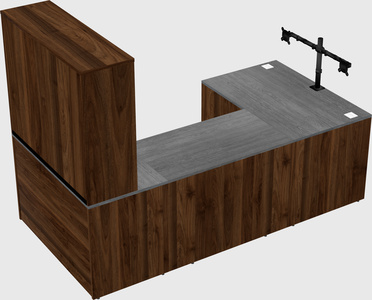 U-shaped desk