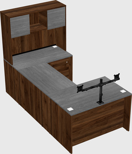 U-shaped desk