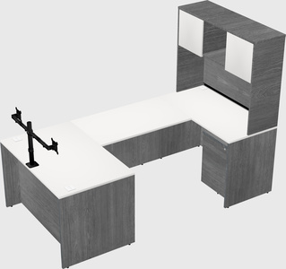 U-shaped desk