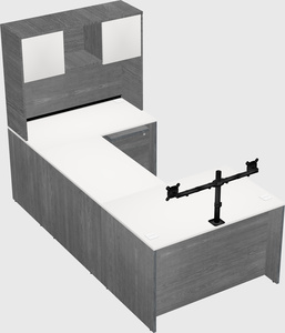 U-shaped desk