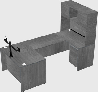 U-shaped desk