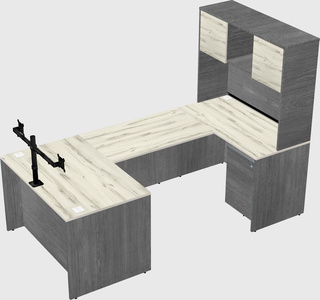 U-shaped desk