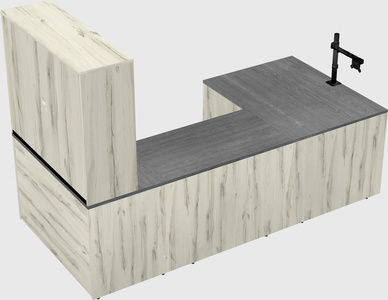 U-shaped desk