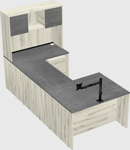 U-shaped desk
