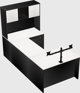 U-shaped desk