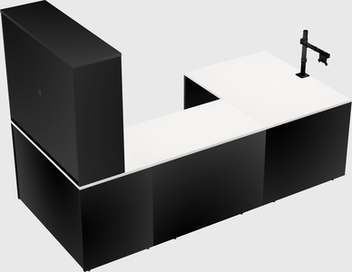 U-shaped desk