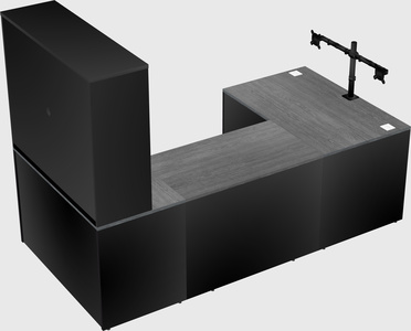 U-shaped desk