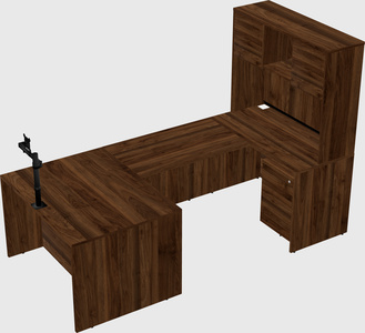 U-shaped desk