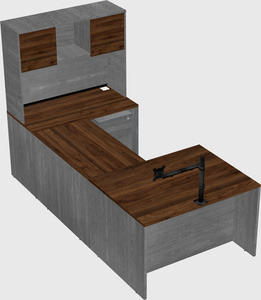 U-shaped desk