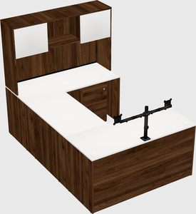 U-shaped desk