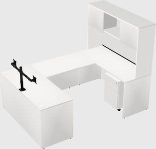 U-shaped desk
