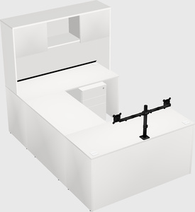 U-shaped desk