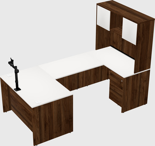 U-shaped desk