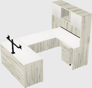 U-shaped desk