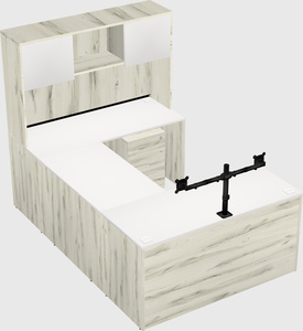 U-shaped desk