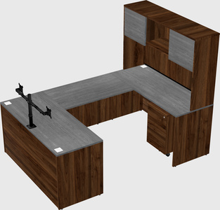 U-shaped desk